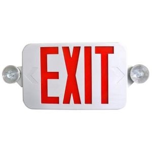 Exit Sign Emergency Light combo